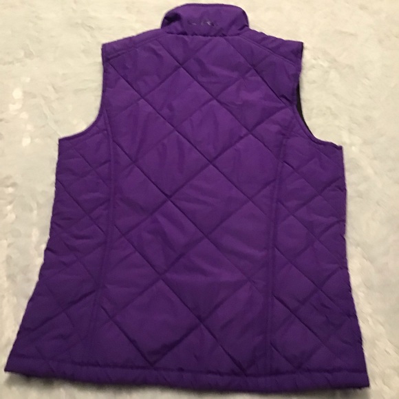 Lauren Ralph Lauren Purple Quilted Vest, Size Sm - Picture 3 of 10